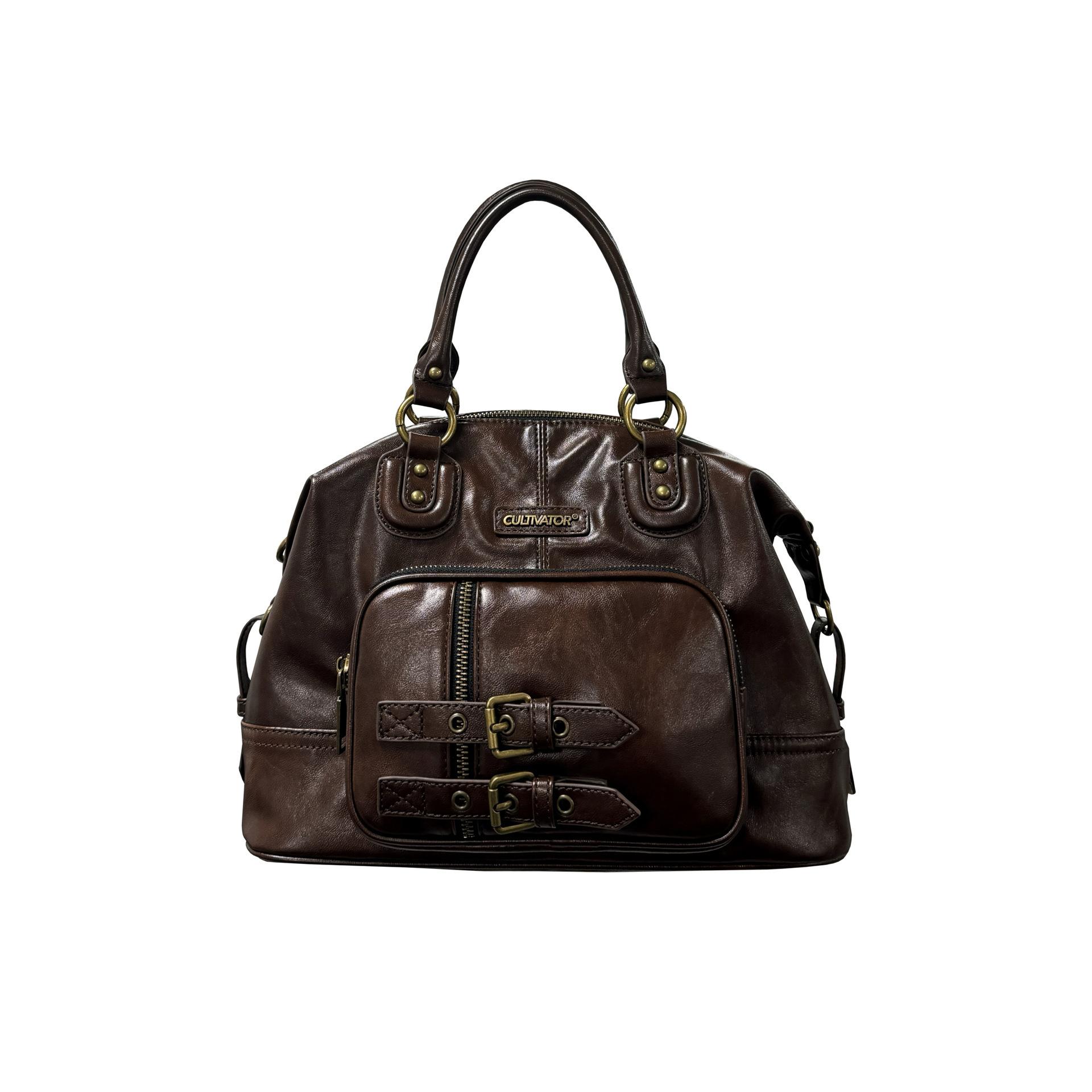 

Tote bag large capacity retro bag PU2025 autumn and winter new oil wax leather women s bag shoulder bag is versatile