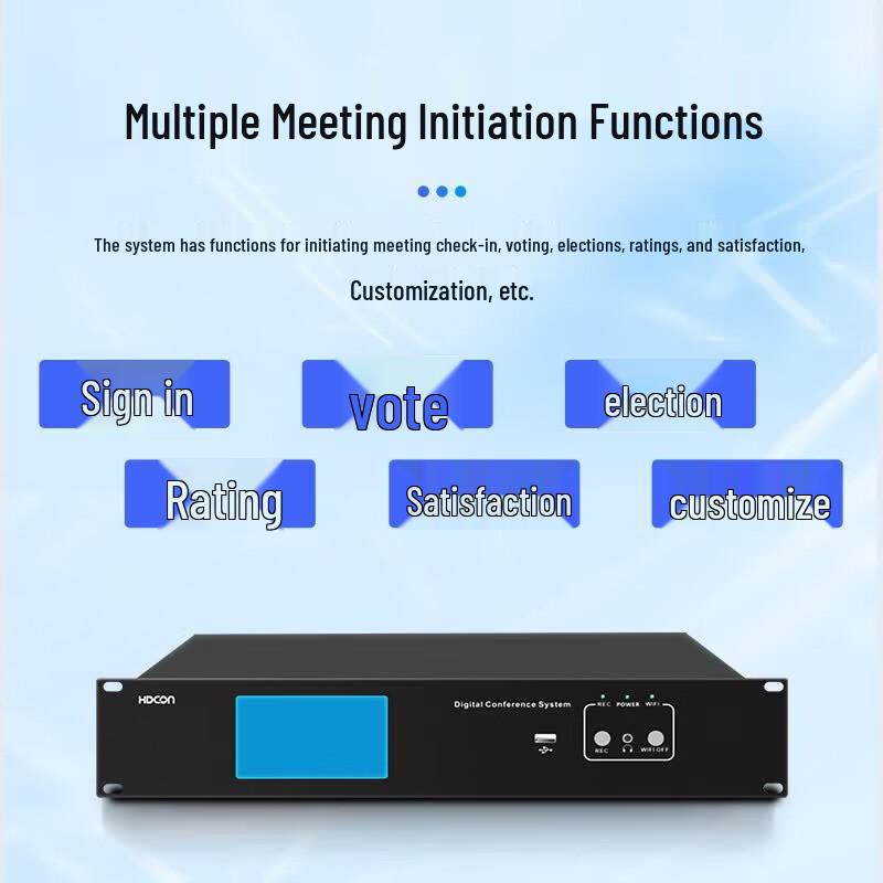 HDCON 5G All-Digital Wireless Conference System Host (CN Version)