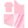 European sizes ' Pink Cute Frog Print T-Shirt - Soft Short Sleeve Summer Top with Green Frog & White Belly Design, Round Neck Casual Playwear for,