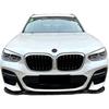Compatible for BMW X3 G01 X4 G02 M40i M40d M-Pack M-Sport 2018-2021 Spoiler Diffuser Car Front Bumper Lip Splitter Black Body Kit Tuning(Bright