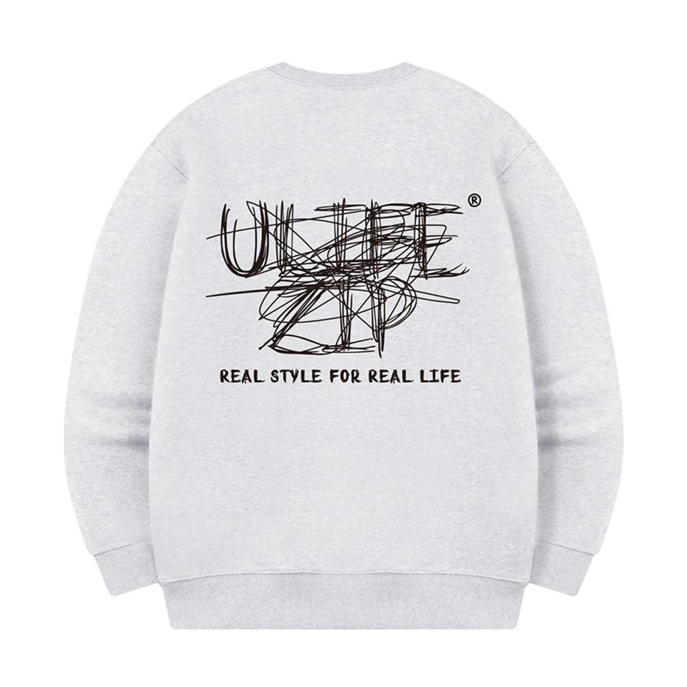 ULIFEZIP Disseblemant Oversized Sweatshirt 6 Colors [Ulzm_5007] (B Type)