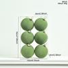 Colorful Flocked Macaron Christmas Ball Set - Tree Ornaments