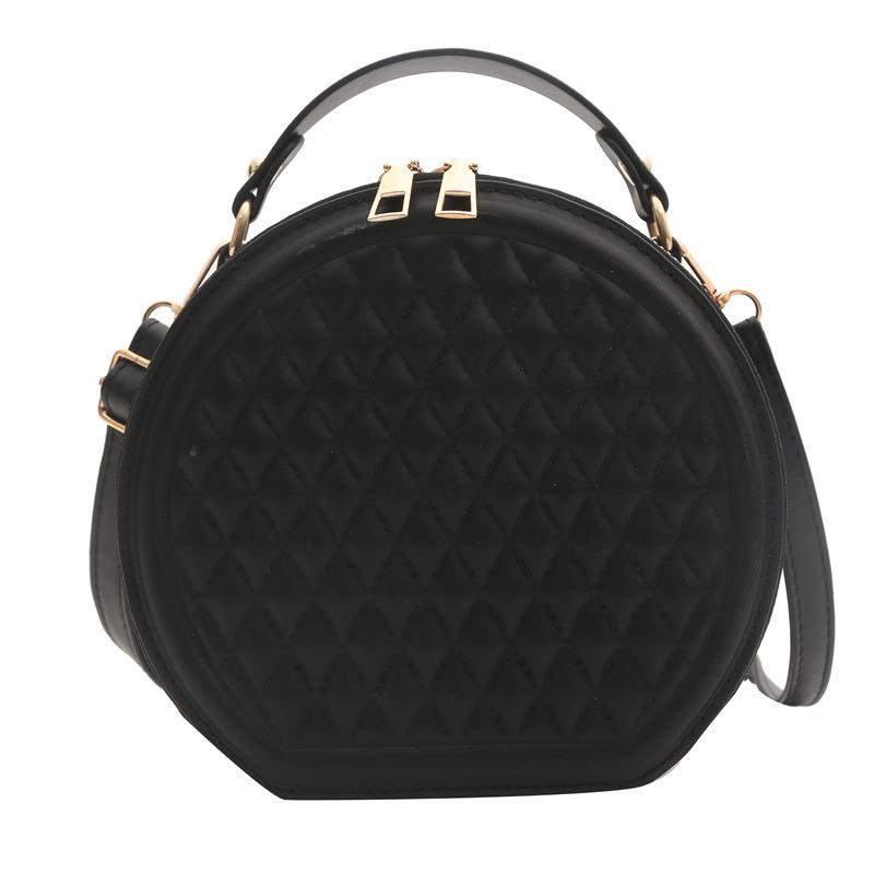 Fashion Women'S Bag Pressure Shell Portable Small Round Bag Niche Versatile Shoulder Bag Texture Foreign Style Messenger Bag