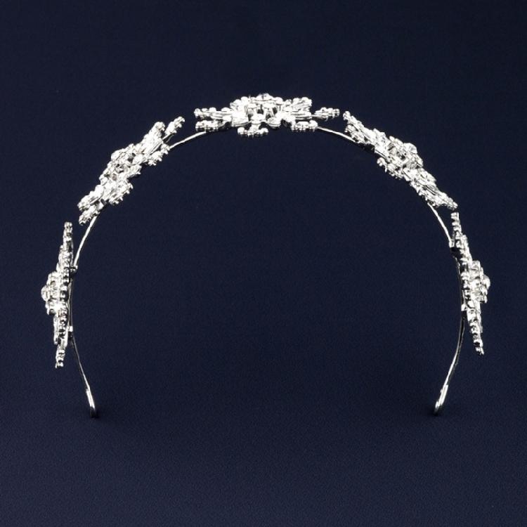 Rhinestones Snowflake Wedding Bride Hairband Crowns Headwear Styling Accessory For Bride Outdoor Indoor Ceremonies Event
