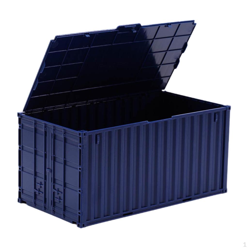 Mini Desktop Storage Box Shaped Like A Container, Large Capacity, Practical And Unique, with