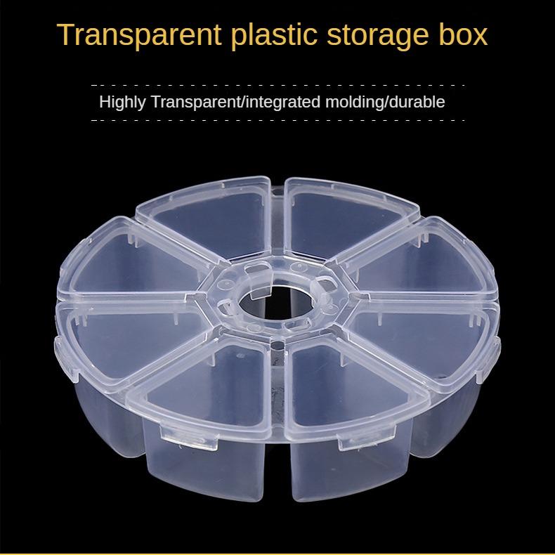 Bead Jewelry Container 8 Grid Nail Art Water Diamond Storage Box Fish Hook Storage Box Coin Storage Box