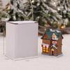 1~6pcs LED Night Light Christmas Ornaments 2025 Luminous Castle Snow House Sculpture Xmas Decoration for Home New Year Navidad