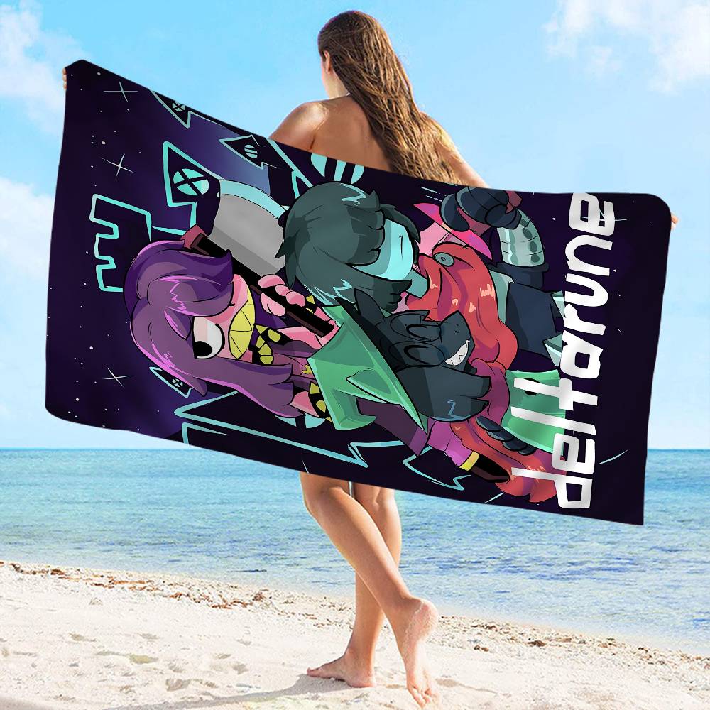 Asciugamani da Spiaggia Grandi in Microfibra D-Deltarune Asciugamano Asciugatura Rapida Asciugamani da Spiaggia Sabbiosa Asciugamano da Piscina Per Viaggio Piscina Nuoto Yoga