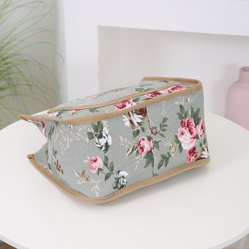 Floral Print Lunch Bag Large Capacity Handbag Thickened Thermal Insulation Bag Thermal Insulated Bag Women