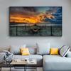 Sunset Beach View Canvas Paintings On The Wall Art Posters and Prints Landscape Nordic Art Pictures Home Wall Decoration Cuadros