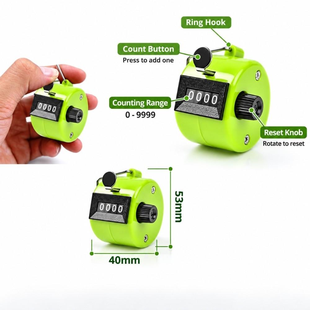 4 Digit Number Tally Counter Clicker No Batteries Required Pitch Counter Clicker  Sports Event