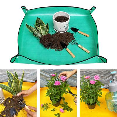 1-3 Stück Hausgarten Pflanzmatte Faltbar Schmutzabweisend Wasserdicht Anzuchtmatte Sukkulenten Anzuchtmatte Transplantationsquadrat Blumentopf