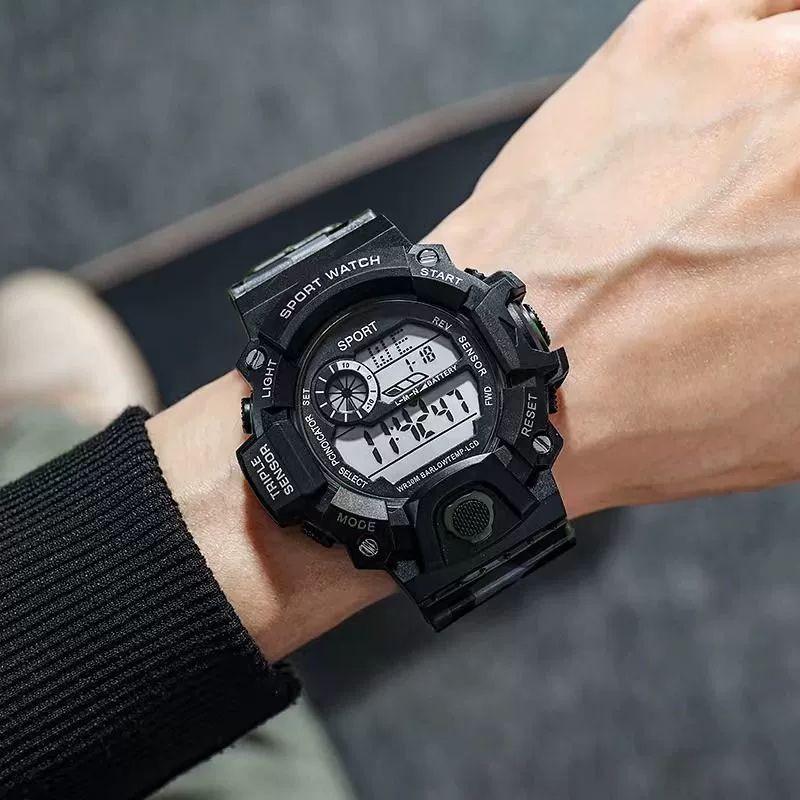 Available: Waterproof Multifunction Sports Watch for Men, Women & Students – Luminous Electronic Wristwatch