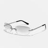 Frameless Future Wind Glasses Millennial Babes Wind Sunglasses Retro Women'S Sunglasses Men'S Metal