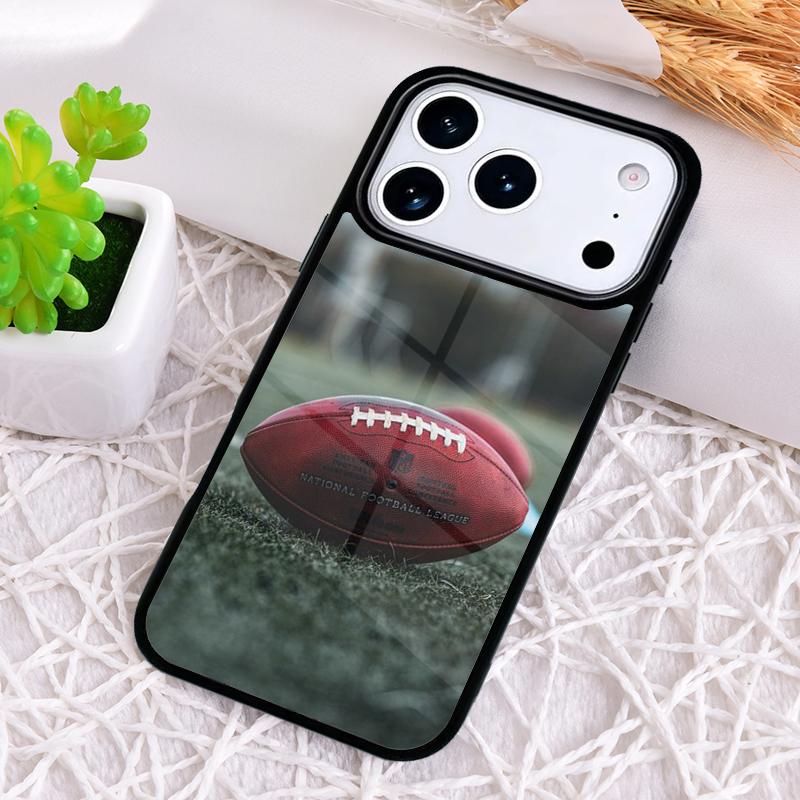 American Football Rugby Ball Phone Case for iPhone 17 Air 16 15 11 12 14 13 Pro Max Shockproof Cover