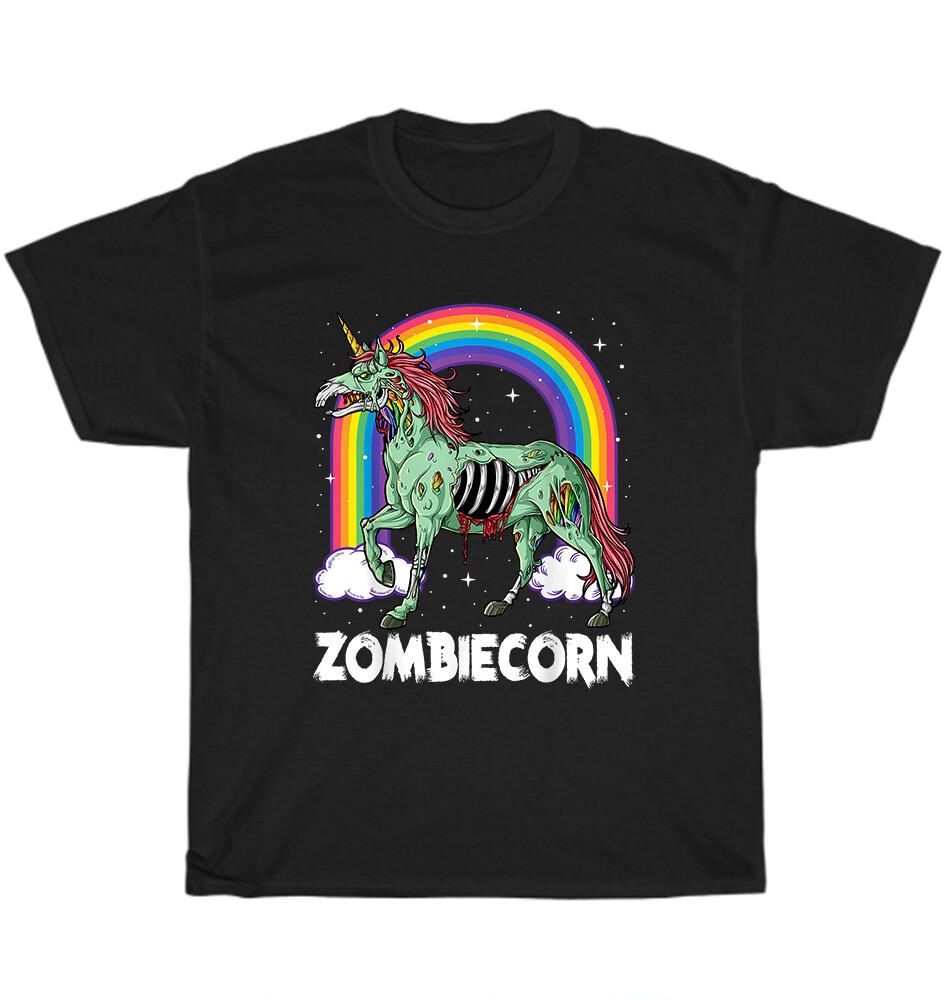 Zombie Unicorn Rainbow Graphic T-shirt