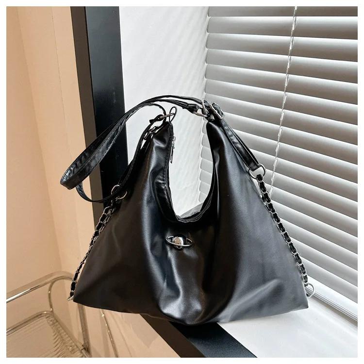 

Большая вместительная женская сумка через плечо, женская сумка через плечо, студенческая сумка для занятий, новая ленивая стильная сумка класса люкс