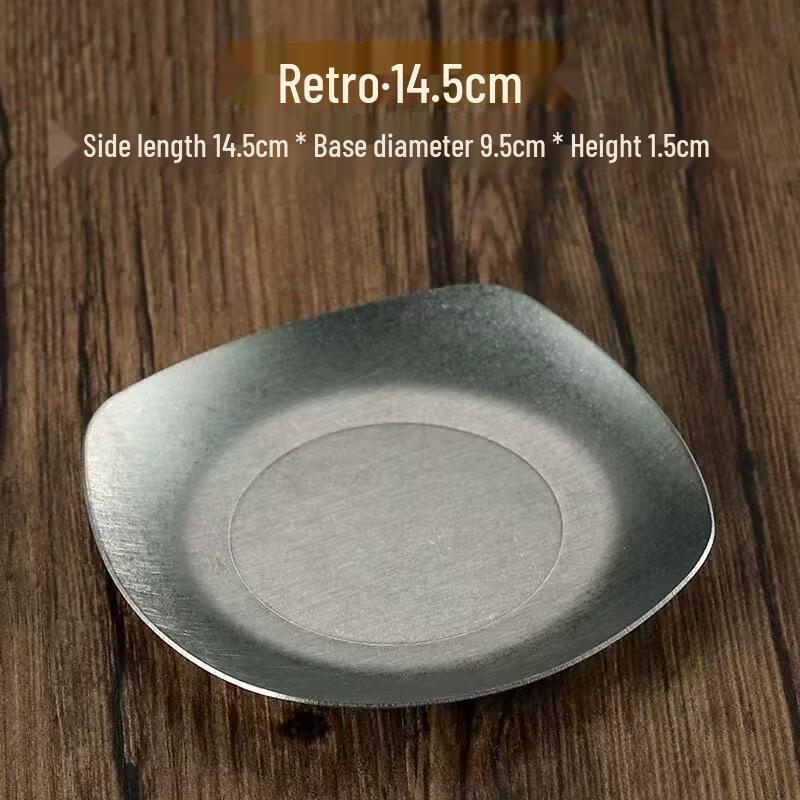 ZISIZ Vintage Korean Style Stainless Steel Dish