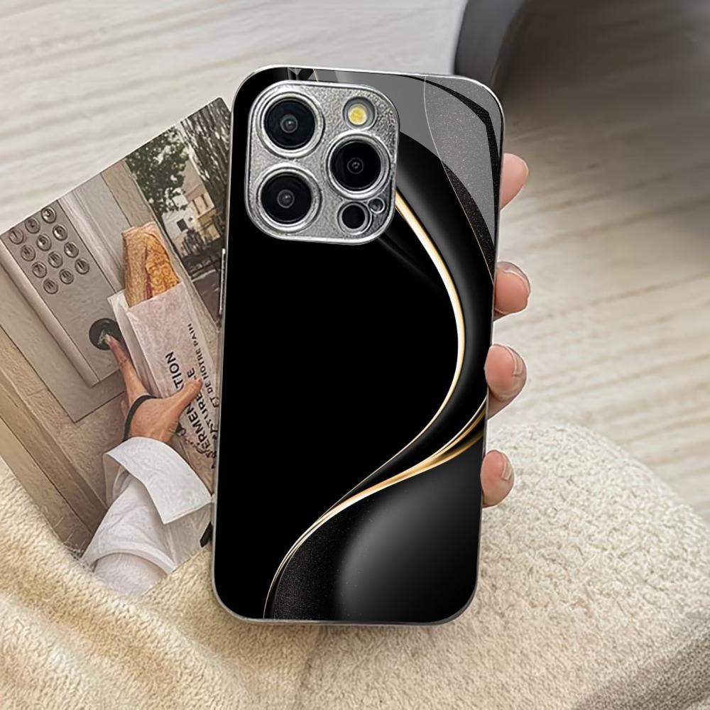 Business fashion phone cases carcasa Smartphone Glass Phone Case for iPhone 17 16 15 14 13 12 11pm Pro Plus fundas Men's style