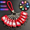 Multifunctional Keychain Rings with Tag and Key Fob for Landlord Key Organization