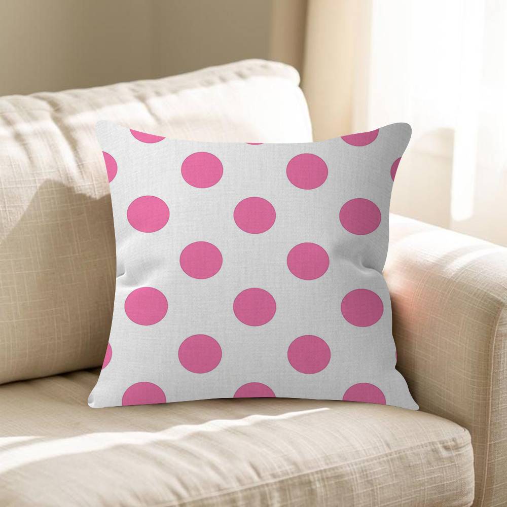 Fashion Polka Dot Pillowcase Toon Gift Cushion Cover Bedroom Home Sofa Chair Seat Decor Pillow Case