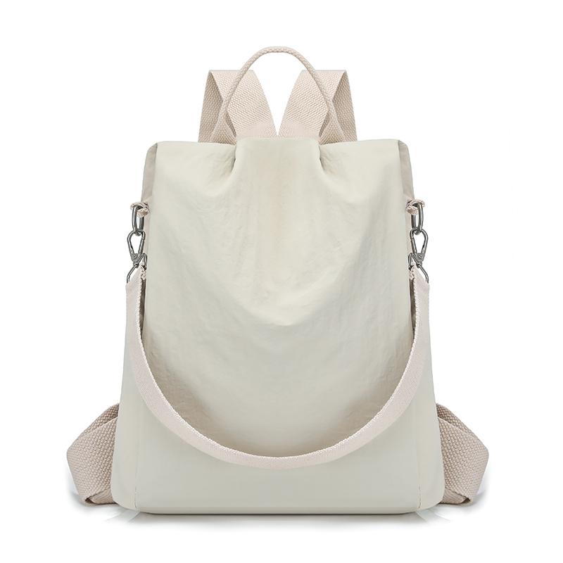 Solid Color Backpack Women s Large Capacity Sports Travel Backpack Multifunctional Shoulder Bag