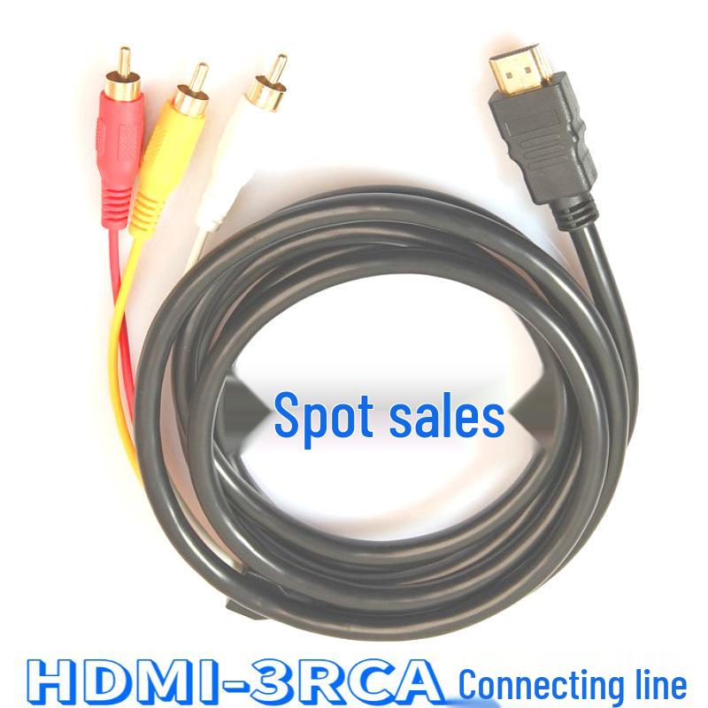 All-Copper HDMI to 3RCA AV Audio Video Cable