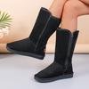 Women Winter New Design Elegant Retro Thick-soled Boots Daily Leisure Flat Non-slip Women Snow Boots Shoes for Women