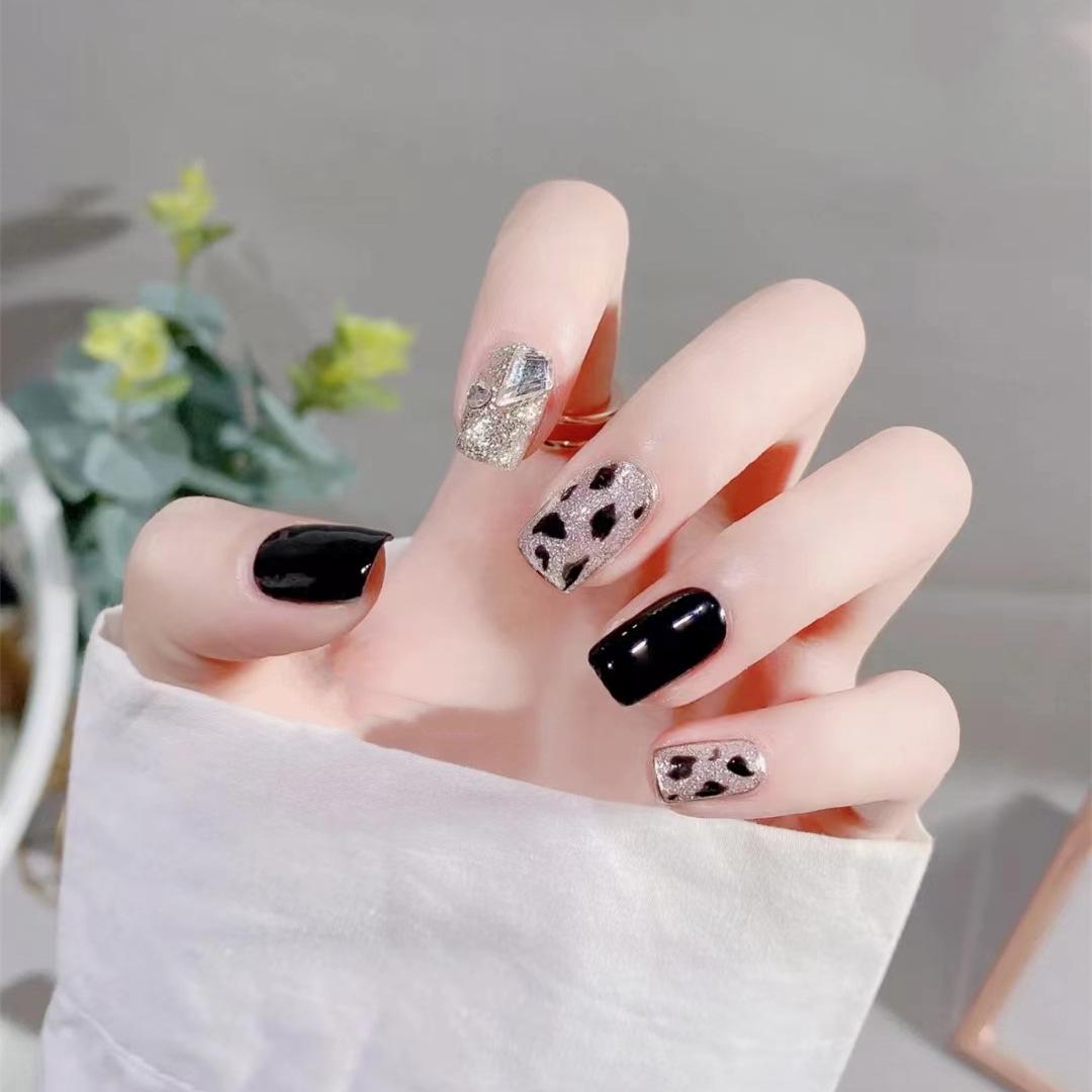 

A420-Кристальная Корова Съемные Супер Флэш Гель Искусственные Ногти Арт-Пилочки