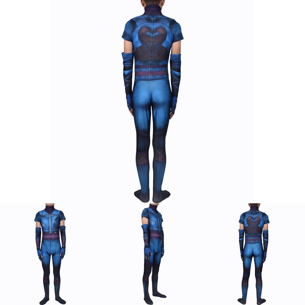 Exquisites Descendants 3 Evie Cosplay-Kostüm Jumpsuit für Erwachsene und Kinder Perfekt für Halloween