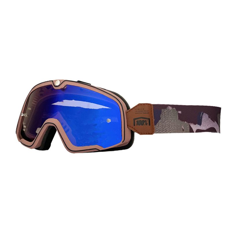 Brille Motorradbrille Vintage Lokomotive Harley Helmbrille Outdoor Sport Windschutz