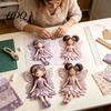 Anfängerfreundliche Bastelmaterialien Magisches Feen-Patchwork-Set DIY-Blumenstoff Nähen Machen Kreatives Andenken-Herstellungsset 4-flügelige Puppen Basteln für