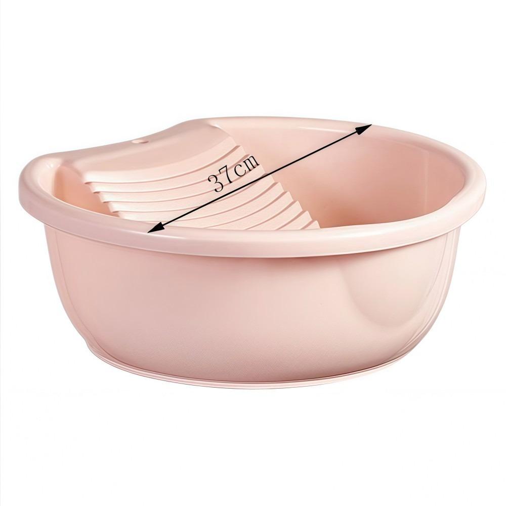 Plastic Underwear Cleaning Basin Thickened Laundry Tub Washboard Basin  For Hand Washing Clothes