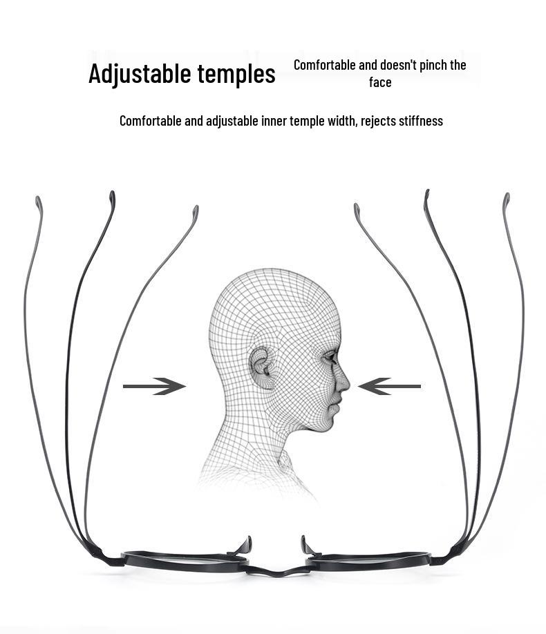 Armação de Óculos Redonda Estilo Retro Japonês Wanniangui 99% Titânio Puro, Compatível com Alto Grau e Bloqueio de Luz Azul