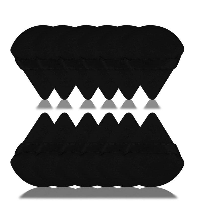 10 buc Triunghi Pudră Puf Mini Machiaj Față Burete Cosmetice Bumbac Moale Pudră Față Puf Lavabil Catifea Machiaj Puf Instrumente