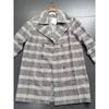 L and X Size L Special Offer Big Sale 69 ~ Original Order Gray Plaid Double Collar Fall and Winter Wool Overcoat Outwear