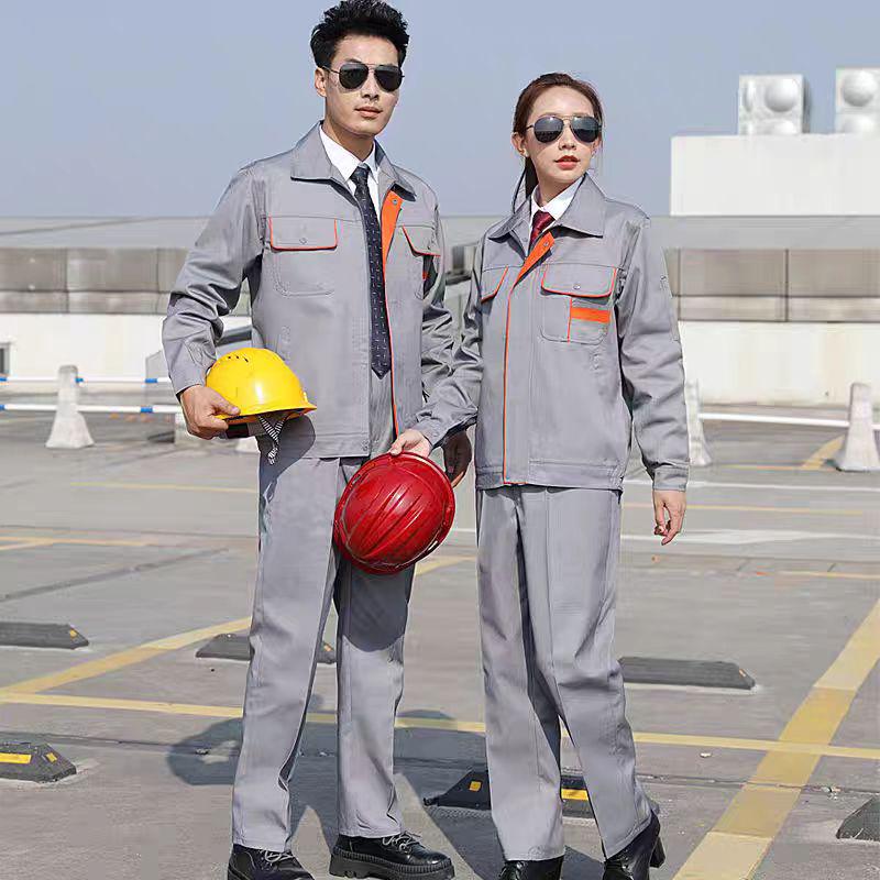 Men's Durable Long Sleeve Workwear Set - Comfortable Anti-Wear Auto Repair Overalls for Spring & Autumn