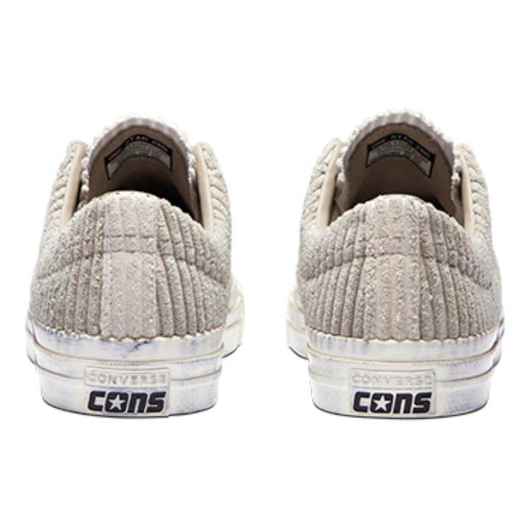 Converse One Star Pro Beige Distressed Unisex Sneakers Cream Grey A04972C