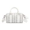 Lacoste Logo All Over Print Zipper Closure PU Shoulder Crossbody Handbag Medium Women Handbag NF3960DG-F89