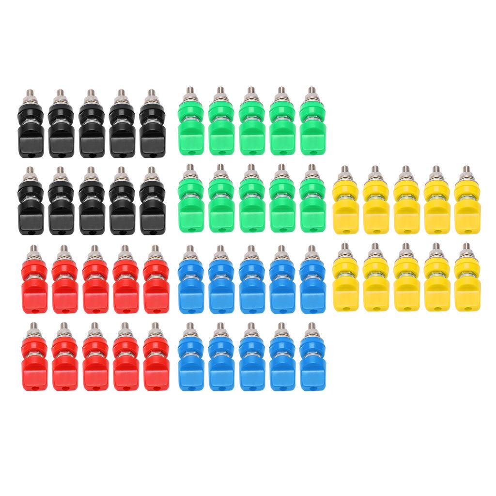 Power Terminal ABS Shell Terminal Binding Post M6 with 4mm Banana Plug for Automobiles for Electronic Equipment for Ship