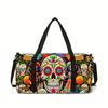 Klassisch Beliebt Neu Skelett 3D Gedruckt Große Kapazität Reisetaschen Tonnenform Umhängetasche Outdoor Sporttaschen Fitnessstudio Yogatasche