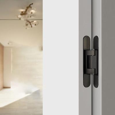 Silent Close Hydraulic Adjustable Hinge Invisible Mounting Folding Automatic Door Closing Device Strong Bearing Capacity