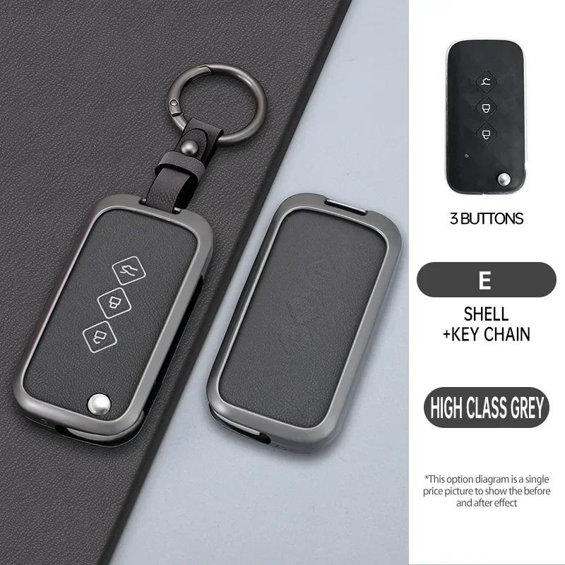 

for Chevrolet Aveo trax groove captiva 2024 wuling Flip Car alloy Key Case Cover Shell 3 Button Remote Key Keychian Accessories