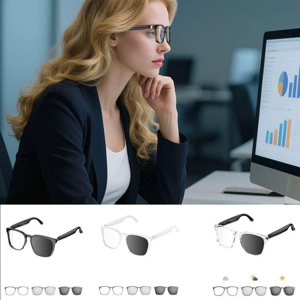 Wireless AI Translator Smart Glasses Smart AI Glasses Listening To Music