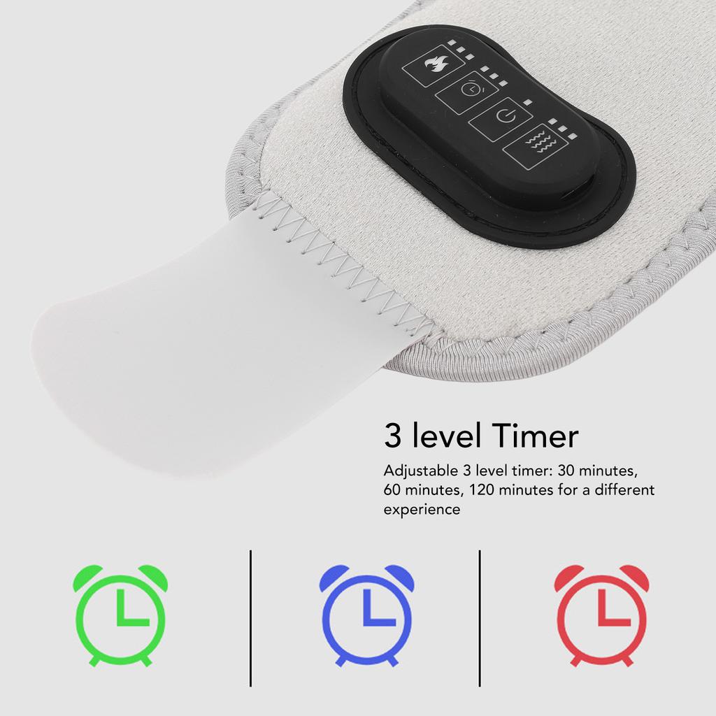 Heated Wrist Brace Cordless Heated Wrist Brace 3 Levels Settings Timer 3000mAh Battery Reduce Muscle Fatigue Hand Heating Pad