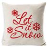 New Christmas Pillowcase Cushion Car Waist Protector Bedside Pillowcase Christmas Linen Pillowcase