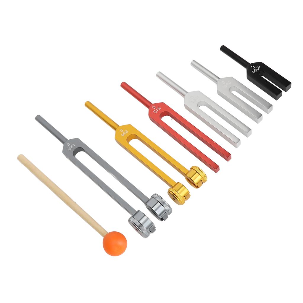Tuning Forks Set with Mallet Relieve Stress Anxiety Improve Sleep Quality Healing Tuning Forks for