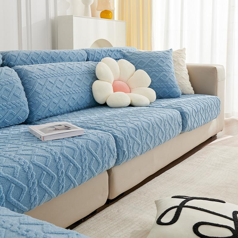 

Плюшевый чехол для дивана, универсальный универсальный чехол для дивана с защитой от царапин, простой современный эластичный чехол для дивана 30-45cm，60-80cm，15cm