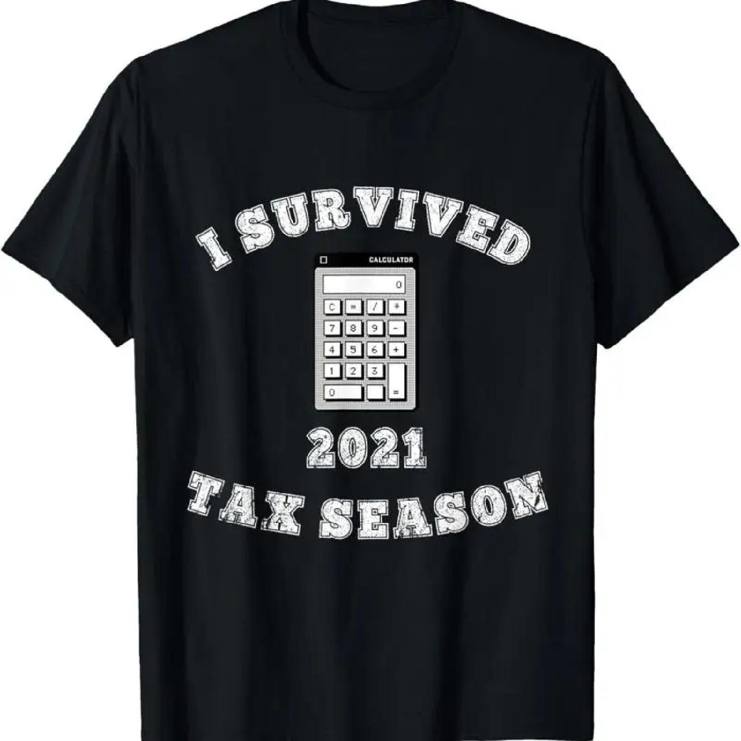 

I Survived Tax Season 2021 T Shirt XXXXXL різнокольоровий