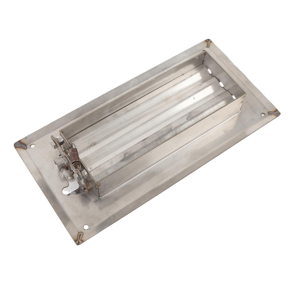 Stainless Steel Louvered Vent 11.81x5.91in Adjustable Rectangular Air Grill Cover Ventilation